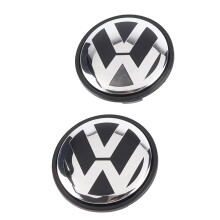 4 Stück 65MM Radzierblenden aus ABS mit Metall-Emblem, Radmittenabdeckung Ersatz für B6