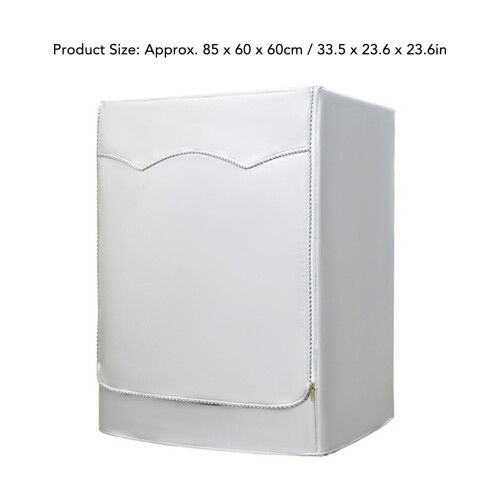 L Waschmaschinenabdeckung 85x60x60cm Silber Oxford 2