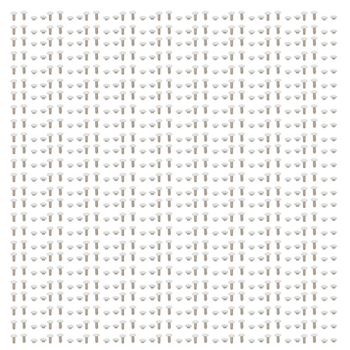 500 Sets White Leather Rivets 6x8mm Iron Double Cover DIY Craft 1