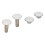 500 Sets White Leather Rivets 6x8mm Iron Double Cover DIY Craft 9