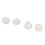 500 Sets White Leather Rivets 6x8mm Iron Double Cover DIY Craft 14