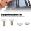 500 Sets White Leather Rivets 6x8mm Iron Double Cover DIY Craft 6