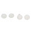 500 Sets White Leather Rivets 6x8mm Iron Double Cover DIY Craft 13