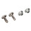 500 Sets White Leather Rivets 6x8mm Iron Double Cover DIY Craft 8