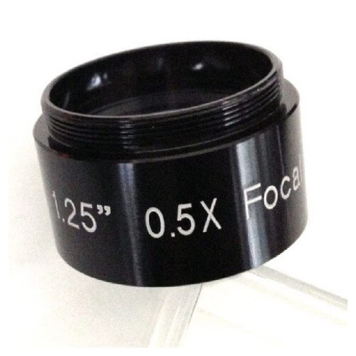 Microscope 1.25-Inch 31.4mm 0.5x Reducer Lens For Astronomical Telescope Accessory