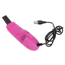 Mini-Tastaturreiniger USB-Vakuum rose-rot handlich
