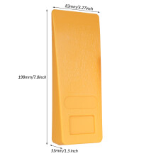 Heavy-Duty Tree Felling Wedges Set, 140mm & 200mm, Yellow