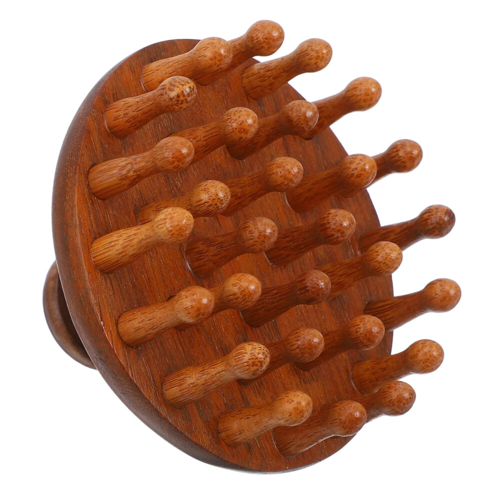 Unisex Scalp Massage Comb Zinc Alloy Material For Stimulating Blood Circulation Compact Size For Family Use