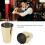 2-teiliger 304-Edelstahl Cocktail-Shaker Gold 8