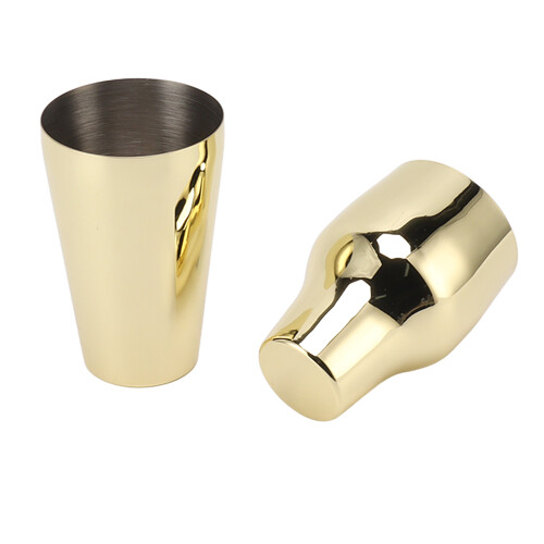 2-teiliger 304-Edelstahl Cocktail-Shaker Gold