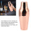 2-teiliger Edelstahl-Martini-Shaker Roségold 7