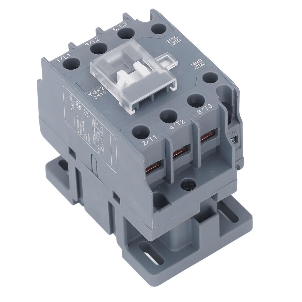 3 Pole Ac Contactor 25A 220V, Din Rail Hvac Motor & Compressor 8401338336496