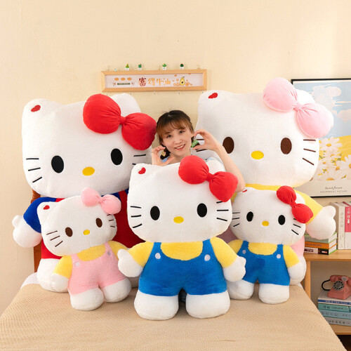 (Pink,40cm)Sanrio Hello Kitty Cartoon Plüschtier Stofftier abnehmbar beruhigend Kinder Geschenk 2