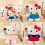 (Pink,40cm)Sanrio Hello Kitty Cartoon Plüschtier Stofftier abnehmbar beruhigend Kinder Geschenk 7