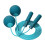 Blue Cordless Skipping Rope with Weighted Balls for Efficient Exercise 2