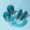 Blue Cordless Skipping Rope with Weighted Balls for Efficient Exercise 12