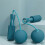 Blue Cordless Skipping Rope with Weighted Balls for Efficient Exercise 1