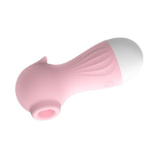 Seahorse-Shaped Tongue-Suction Wand Pink