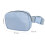 himmelblaue Nylon-Gürteltasche 1L 19x13x4cm 3