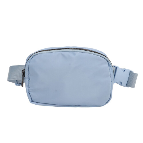 himmelblaue Nylon-Gürteltasche 1L 19x13x4cm 1