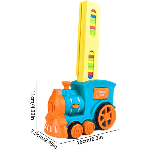 Electric Rally Domino Train - Automatic Domino Train, Colorful, Kid-Friendly, Easy Setup 2