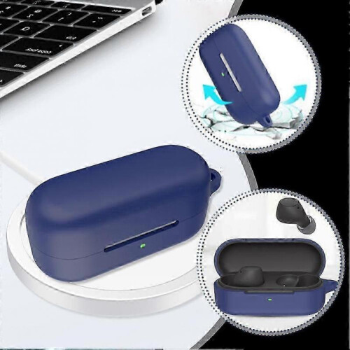 (Black)Suitable For Wf-c510 Headphone Cover Silicone Cover Charging Compartment 1