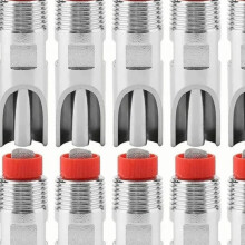 10 Stück Edelstahl Automatischer Saugernippel Wassererhöhter, einstellbar, tropfwrei, Nippel-Tränker und Futterspender für Rinder, Pferde,