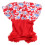Blumenmuster Polyester Hundekleid Rot Größe S Leichtgewichtig 11