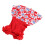 Blumenmuster Polyester Hundekleid Rot Größe S Leichtgewichtig 3