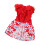 Blumenmuster Polyester Hundekleid Rot Größe S Leichtgewichtig 15