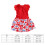 Blumenmuster Polyester Hundekleid Rot Größe S Leichtgewichtig 4