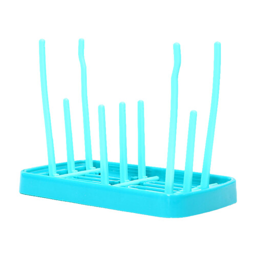 Baby Bottle Drying Rack with Tray, Blue, 23.6x13.4cm, Tri Fold 1