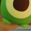 Cartoon-Avocado-Glasflasche 8.5x15 cm Grün 4
