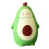 Cartoon-Avocado-Glasflasche 8.5x15 cm Grün 2