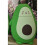 Cartoon-Avocado-Glasflasche 8.5x15 cm Grün 11