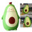 Cartoon-Avocado-Glasflasche 8.5x15 cm Grün 9