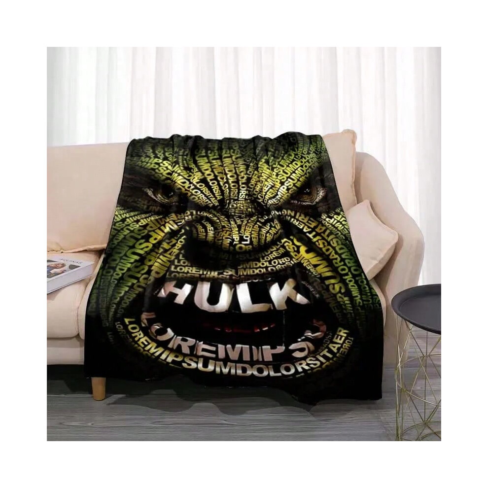 (20, 150X180CM) 3d Printing Cartoon Anime (Superhero) Hulk Blanket Bedroom Bed Sofa Cover Blanket Soft and Comfortable Warm Blanket-image-OPC-PJH5S5B-NEW
