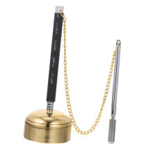 Telescopic Bell Chime Tingsha Healing Bell Reindeer Dharma Bell Buddhist Meditation Brass Silver 15X5.2X5.2CM
