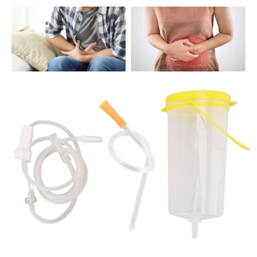 Kaffee-Enema-Set - Wiederverwendbares Silikon/ABS, 8.2oz