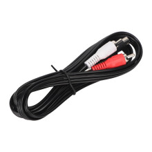 MINI-DIN 4-PIN zu 3-RCA-Kabel 4,9 Fuß Schwarz PVC