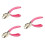 Staple Remover 3-Pack Pink Office Carpet Staples Puller 18 x 12.2 cm Heavy-Duty Tool 1