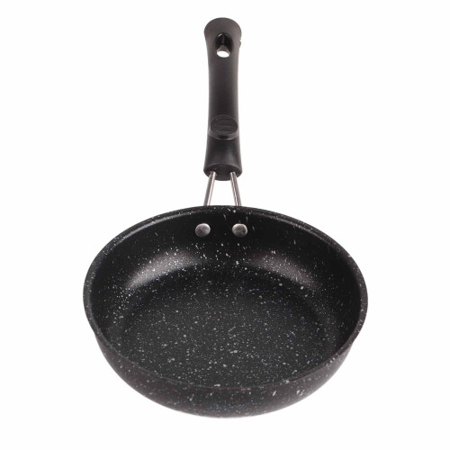 Edelstahl-Bratpfanne 7,1 Zoll ergonomischer Griff 1
