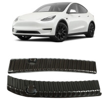 2 Stück Model Y Heckstoßfängerschutz aus Carbonfaser 21-23