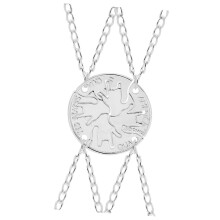 4-Piece Necklace With Stitching Matching Friendship Necklace Set For Best Friends Puzzle Pendant Jewelry Graduation Gift