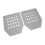 2Pcs EVA Bulletproof Plate Lining Soft Ultrathin Shockproof Gray 203g 15