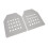 2Pcs EVA Bulletproof Plate Lining Soft Ultrathin Shockproof Gray 203g 13