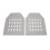 2Pcs EVA Bulletproof Plate Lining Soft Ultrathin Shockproof Gray 203g 14