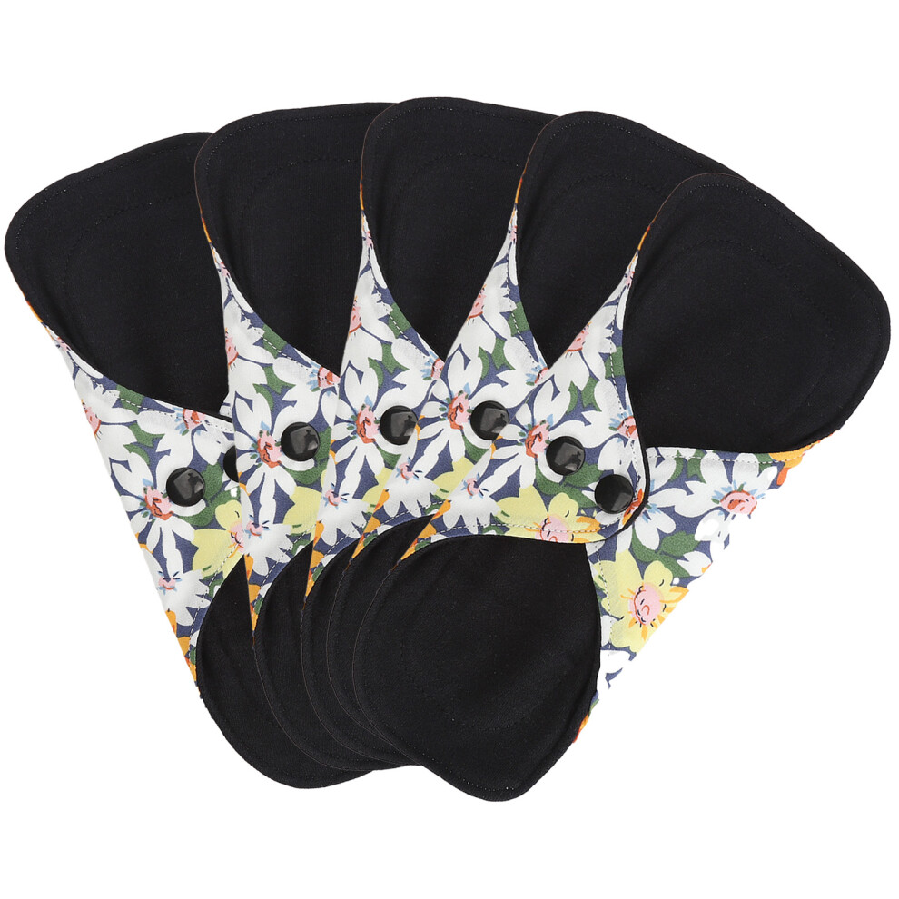 Comfortable Super Soft Washable Menstrual Pads - 5pcs Medium