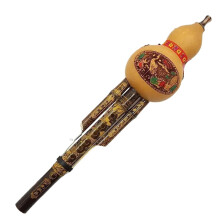 Hulusi Flute - Chinese Handmade Gourd Wind Instrument, C Key, For Beginners, Ethnic Instrument Gift