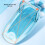 Foldable Heart Shaped Infant Bath Holder - Blue Ergonomic Design 4
